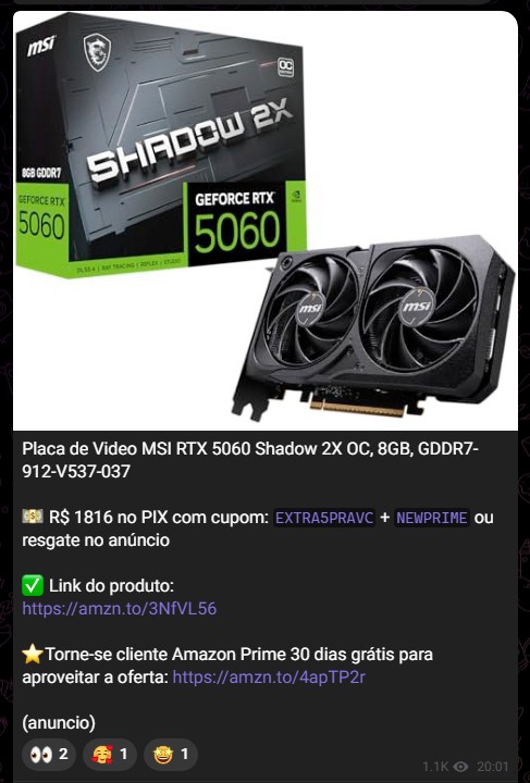 Oferta MSI RTX 5060