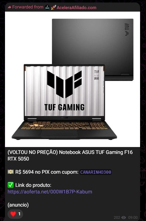 Oferta Notebook ASUS TUF Gaming