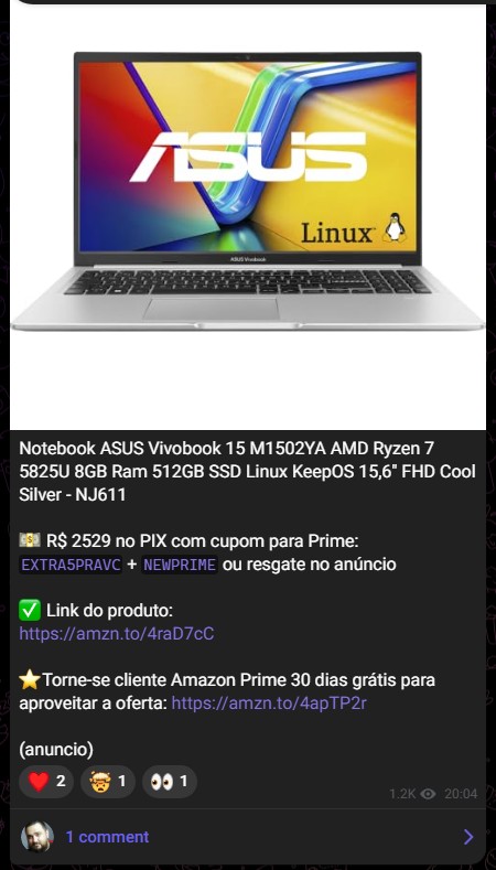 Oferta Notebook ASUS Vivobook